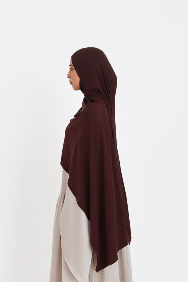 Bamboo Breathable Scarf - Dark Cocoa Brown