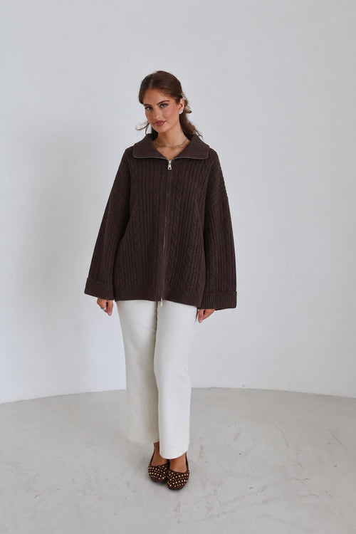 Zip-Cardigan