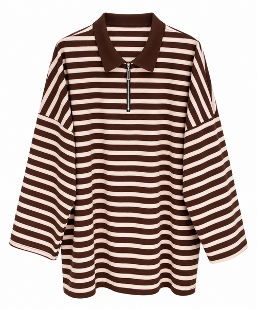 Poloshirt mit Reißverschluss