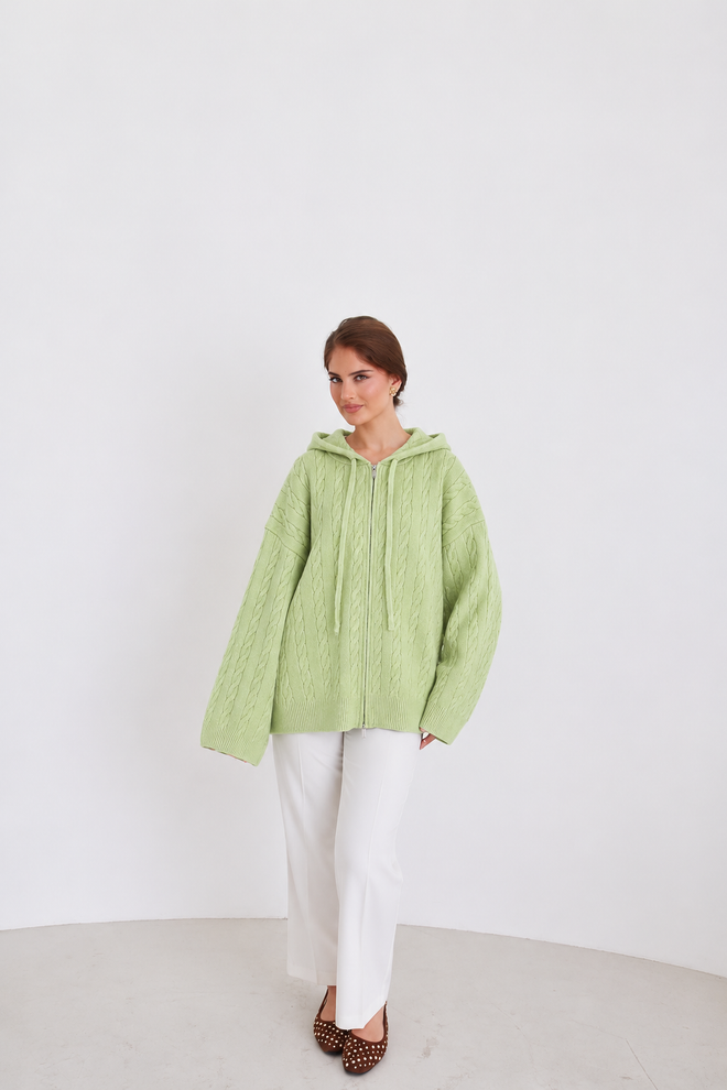 Zopfstrick Cardigan