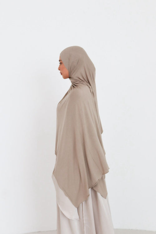Breathable Jersey Scarf - Taupe