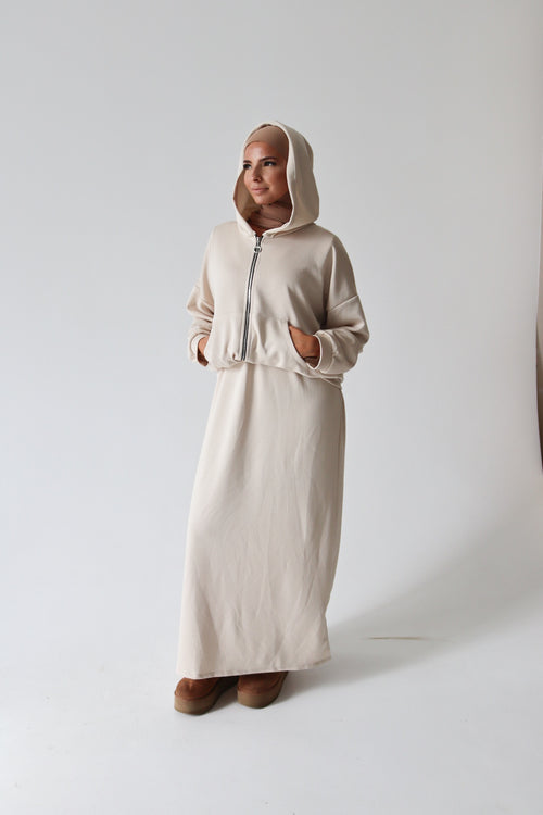Hoodie Kleid - Zweiteiler