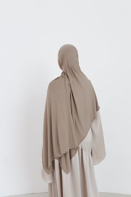 Breathable Jersey Scarf - Taupe
