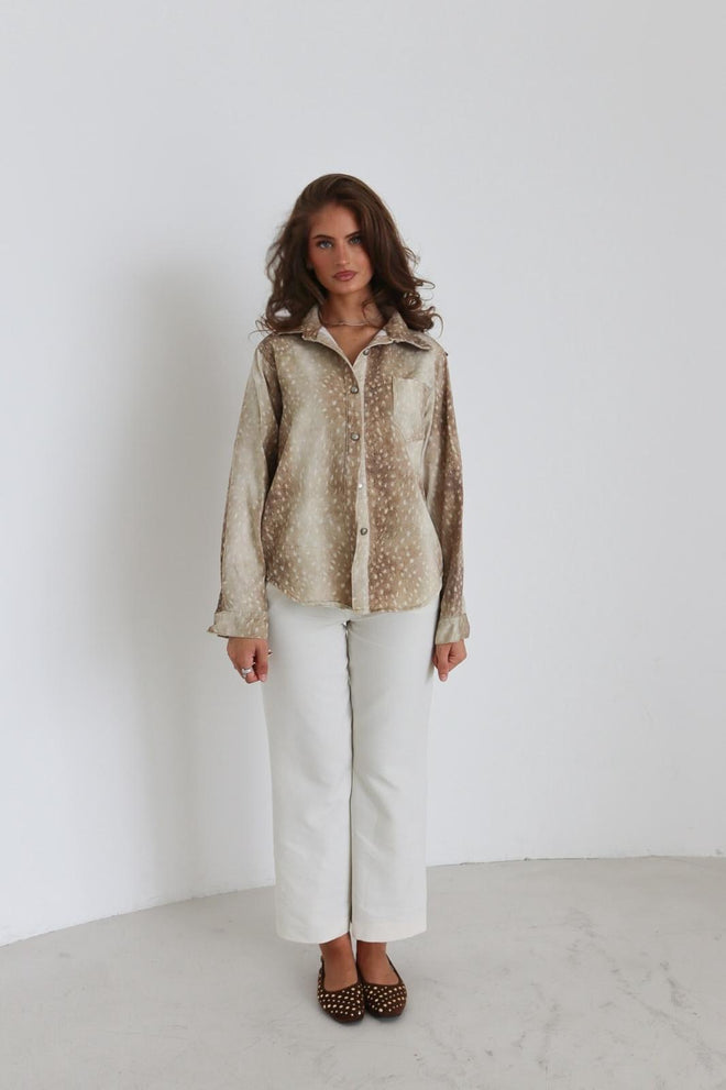 Hemdjacke mit Bambi-Aufdruck