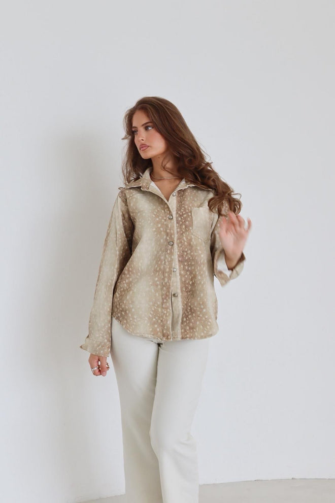 Hemdjacke mit Bambi-Aufdruck