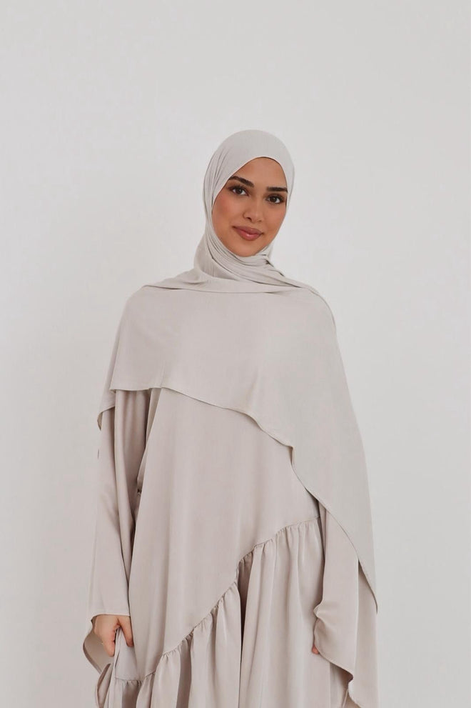 Breathable Jersey Scarf - Beige
