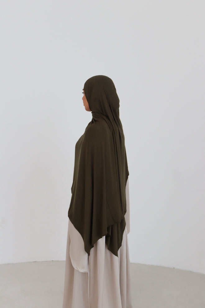 Breathable Jersey Scarf - Khaki