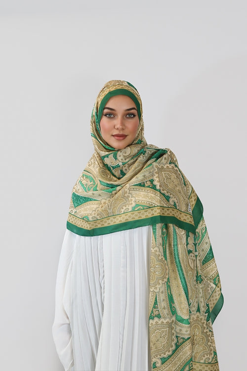 Soft Bohéme Hijab - Green