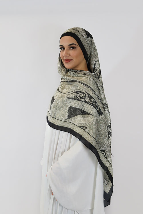 Soft Bohéme Hijab - Black