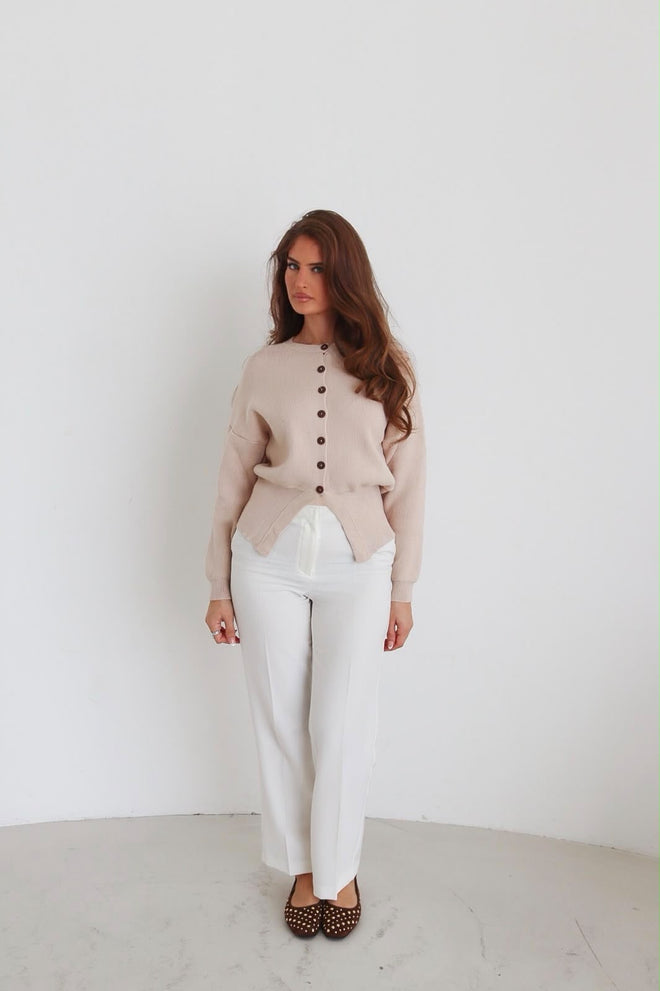 Strickcardigan mit Knopfleiste