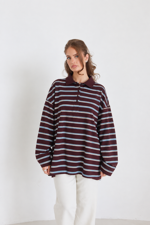 Oversized Polohemd