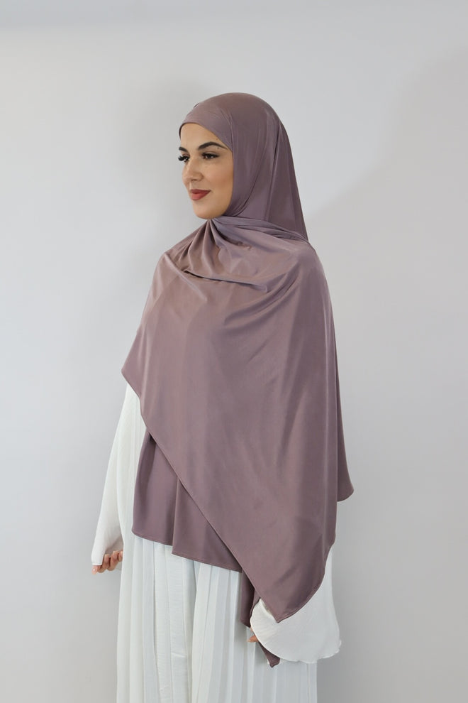 Liquid Jersey Hijab - Lila