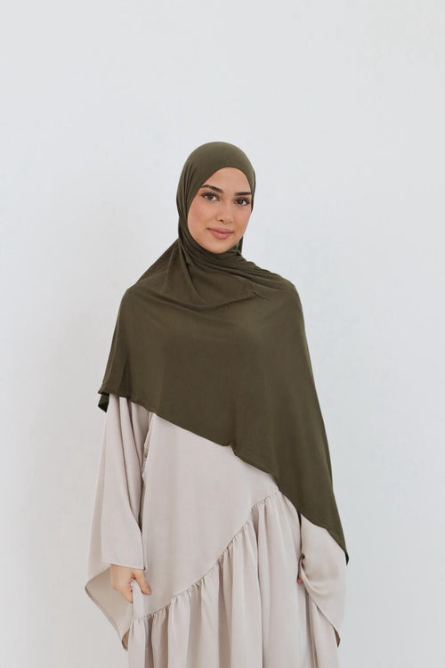Breathable Jersey Scarf - Khaki