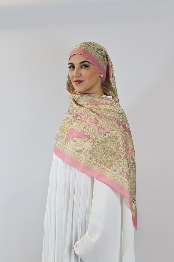 Soft Bohéme Hijab - Rose