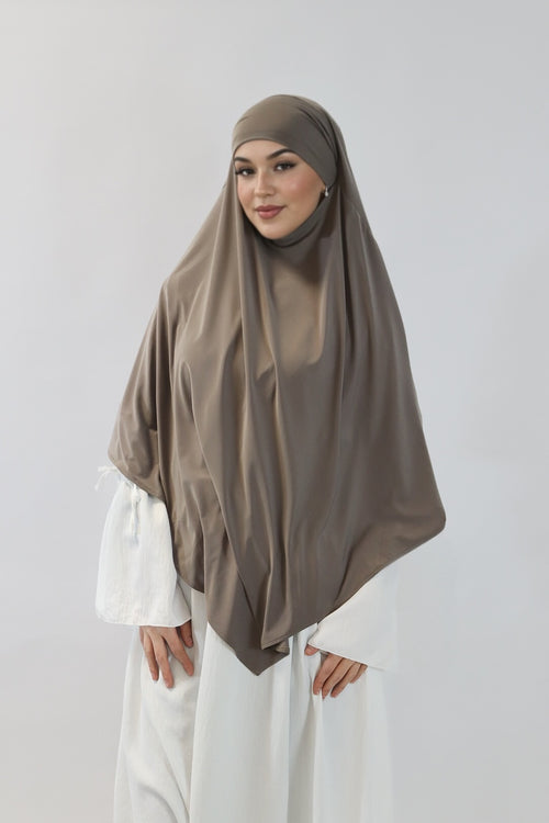 Jersey Khimar - Taupe