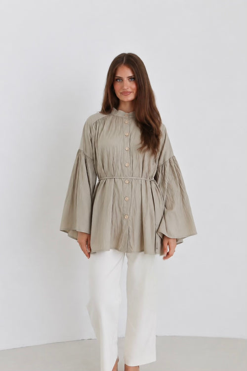 Plissee Bluse