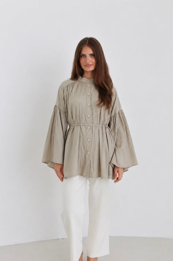 Plissee Bluse