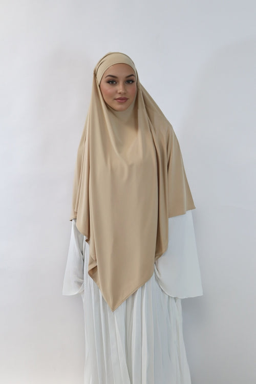 Jersey Khimar - Beige