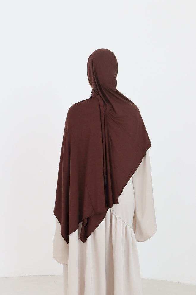 Breathable Jersey Scarf - Brown