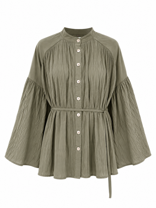 Plissee Bluse