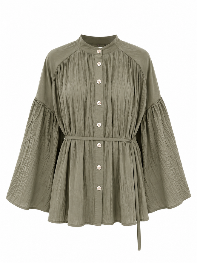 Plissee Bluse