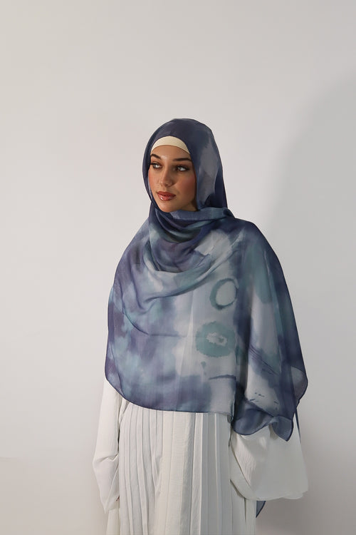 Printed Modal Hijab - Ozean