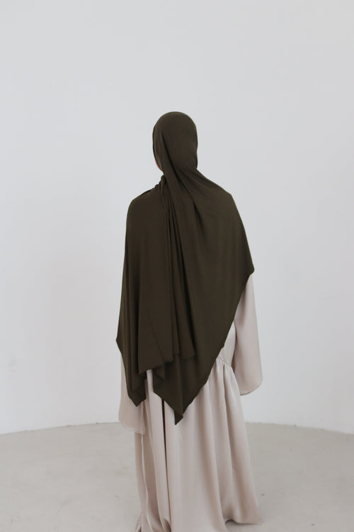 Breathable Jersey Scarf - Khaki