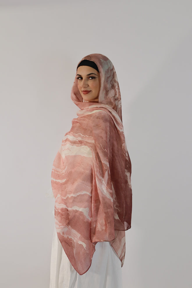 Printed Modal Hijab - Sahara