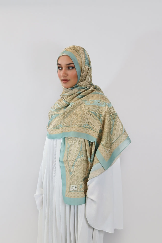 Soft Bohéme Hijab - Mint